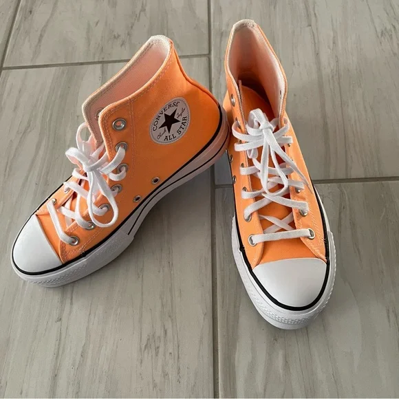 💫SOLD💫🧡Platform Hightops Converse🧡 - Picture 5 of 8